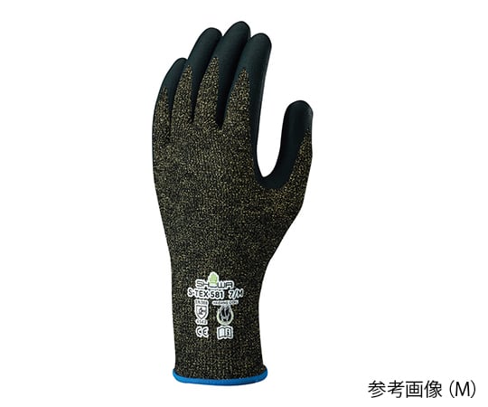 ショーワグローブ3-8825-03耐切創ゴム背抜き手袋Ｓ－ＴＥＸ５８１－Ｌ【1双】(as1-3-8825-03)
