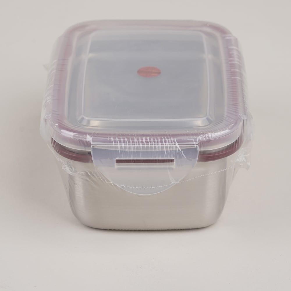 3-8850-02 ステンレス角型容器（ロックタイプ） 540mL No.4 【AXEL