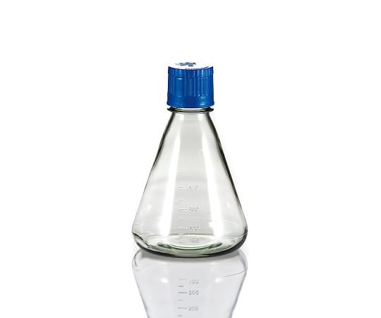 3-8984-03 PC滅菌三角フラスコ（オートクレーブ対応） 平底タイプ 500mL 12本入 FPC0500S