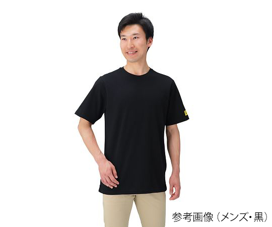取扱を終了した商品ですESDシャツ 黒 3-9166-01 アズワン レディース S 日本製安い