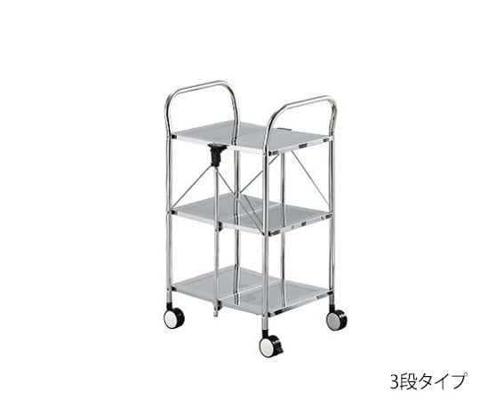3-9195-01折りたたみワゴンＮｏ．５Ｂ３段タイプ【1台】(as1-3-9195-01)