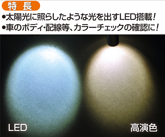 3-9204-01 高演色LEDペンライト Φ20×155mm 87548