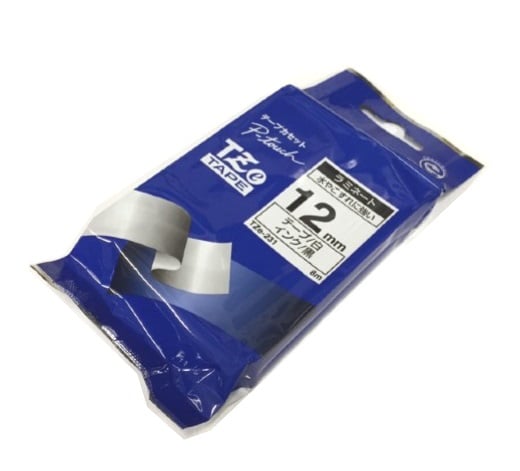 3-9219-03 感熱ラベルプリンター用ラミネートテープ 白 TZe-231