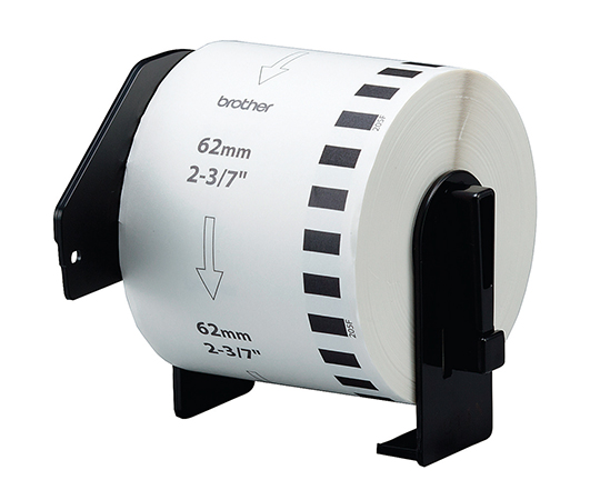 3-9223-12 感熱ラベルプリンター用長尺紙テープ（大） 幅62mm×30.48m DK-2205