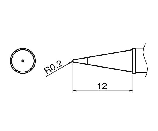 3-9231-03 IHはんだごて用こて先 T31-01BL