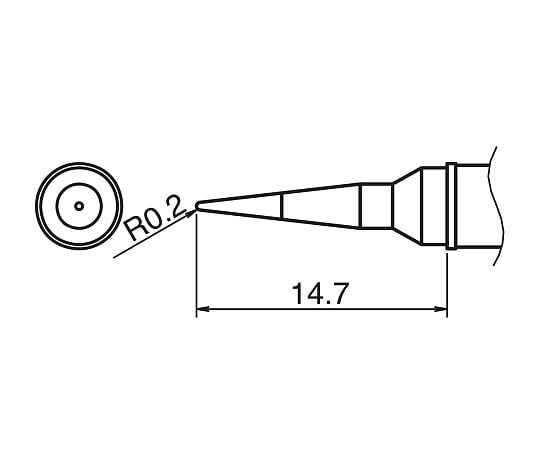 白光（HAKKO）3-9233-09こて先Ｔ３１－０３ＩＬ【1個】(as1-3-9233-09)