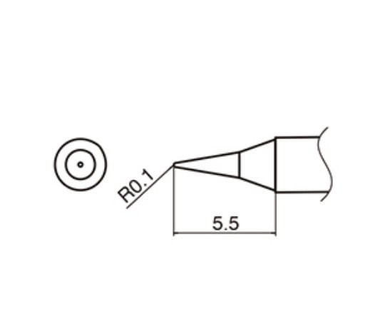 3-9234-18 マイクロはんだごて用こて先 T35-03I