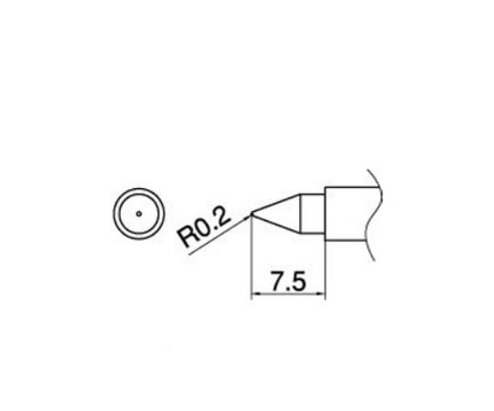 3-9236-11 携帯型はんだごて 交換用こて先 T11-B