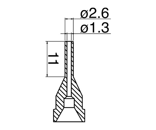 はんだ吸取器（FR410-81）用ノズル ロング型 N61-13