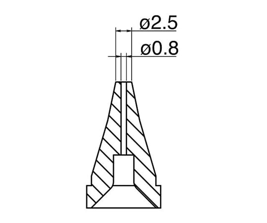 3-9243-11 はんだ吸取器（FR400-81）用ノズル N60-01