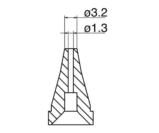 3-9243-13 はんだ吸取器（FR400-81）用ノズル N60-03