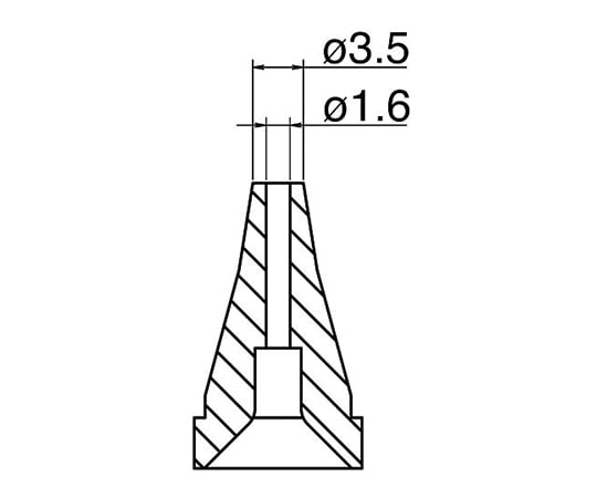 3-9243-14 はんだ吸取器（FR400-81）用ノズル N60-04