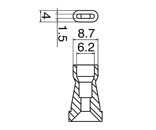 3-9243-19 はんだ吸取器（FR400-81）用ノズル N60-09