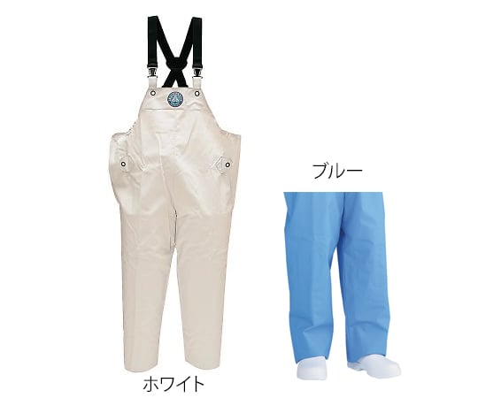 阪神素地3-9337-04水産サロペットＲＡ－９７白ＬＬ【1着】(as1-3-9337-04)