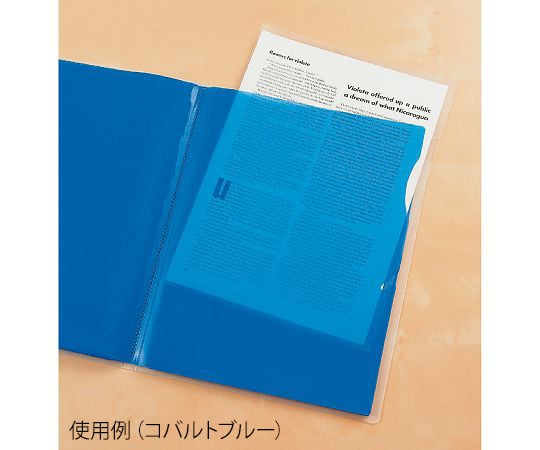 3-9348-07 ポケットファイル（スローインタイプ） ブラック ACT-3933-60