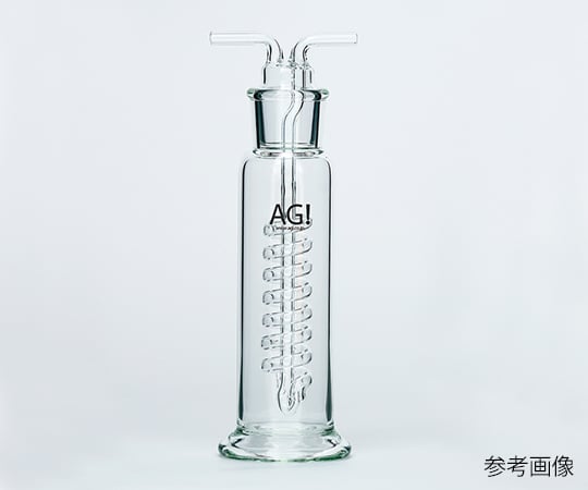 3-9412-03 透明共通摺合ガス洗浄瓶 ウオルター式 250mL 4114-250