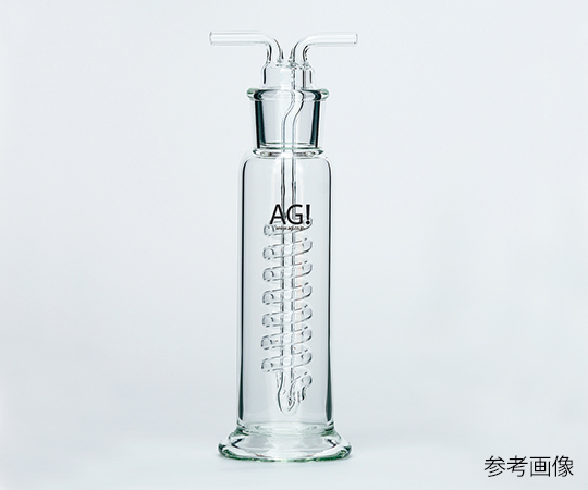 3-9412-04 透明共通摺合ガス洗浄瓶 ウオルター式 500mL 4114-500
