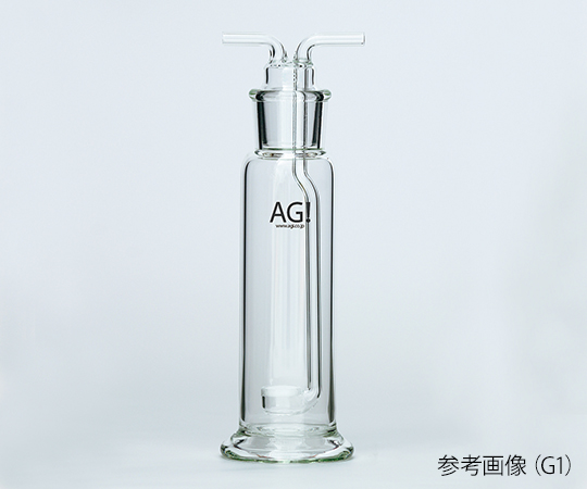 3-9412-09 透明共通摺合ガス洗浄瓶 ガラスフィルターG1 250mL 4106-250