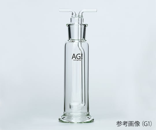 3-9412-11 透明共通摺合ガス洗浄瓶 ガラスフィルターG3 250mL 4106-250