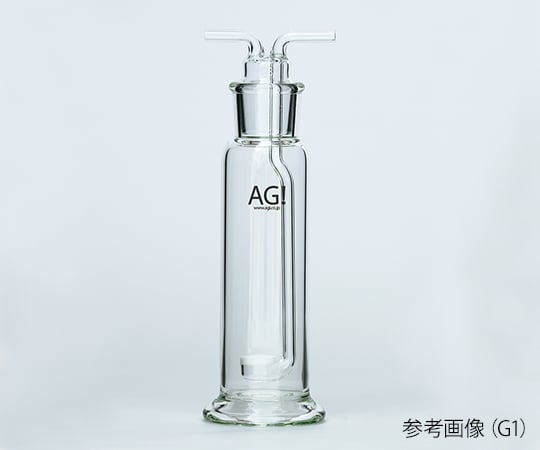 3-9412-12 透明共通摺合ガス洗浄瓶 ガラスフィルターG4 250mL 4106-250