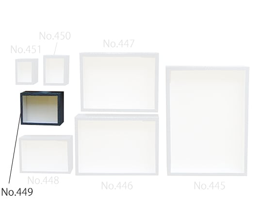志賀昆虫普及社3-9432-03紙製ガラス蓋標本箱Ｎｏ．４４９【1箱】(as1-3-9432-03)