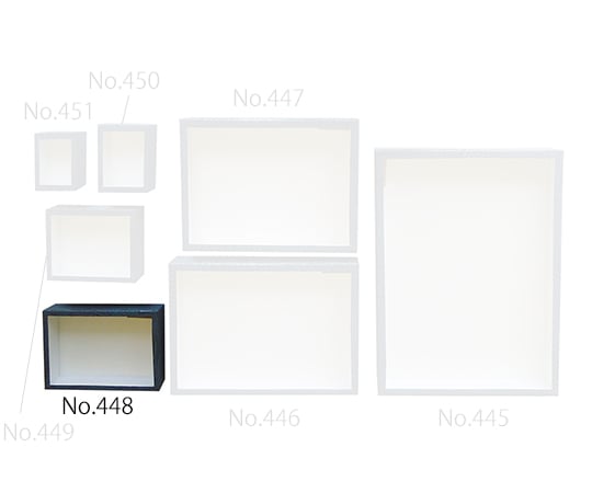 志賀昆虫普及社3-9432-04紙製ガラス蓋標本箱Ｎｏ．４４８【1箱】(as1-3-9432-04)