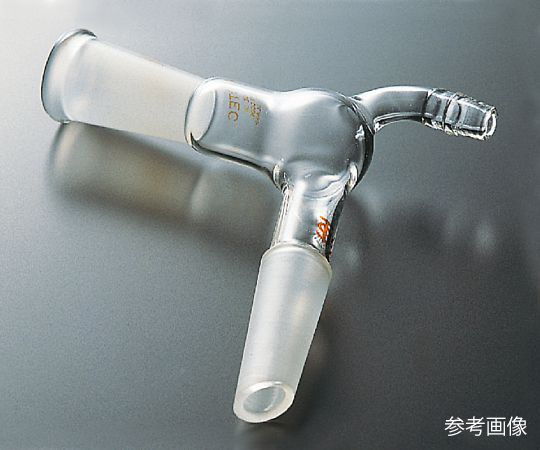 アダプター（減圧用・角度約105°）　透明摺合
