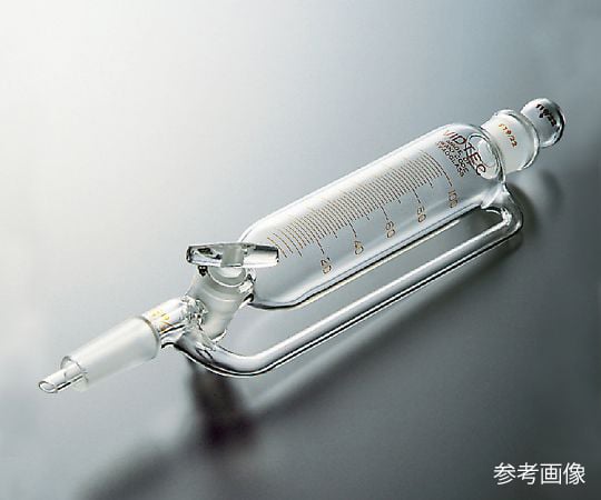 3-9607-03 平衡形分液ロート（目盛付） 200mL 普通摺合 2157-03-1