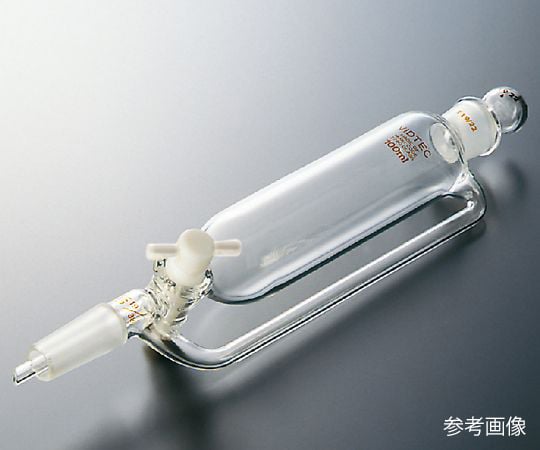 3-9609-01 平衡形分液ロート（テフロン（R）コック付） 50mL 普通摺合 2156-01-1