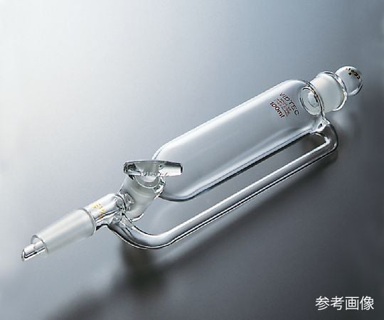 3-9611-02 平衡形分液ロート 100mL 普通摺合 2155-02-1