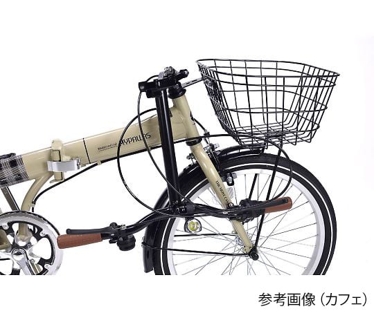 【簡易組立必要】池商3-9762-11　折りたたみ自転車（オールインワン）　ホワイト M-206F W