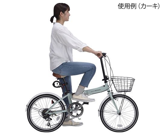 【簡易組立必要】池商3-9762-12　折りたたみ自転車（オールインワン）　カフェ M-206F CA