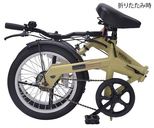 【簡易組立必要】池商3-9763-11　折りたたみ自転車　カフェ M-100 CA