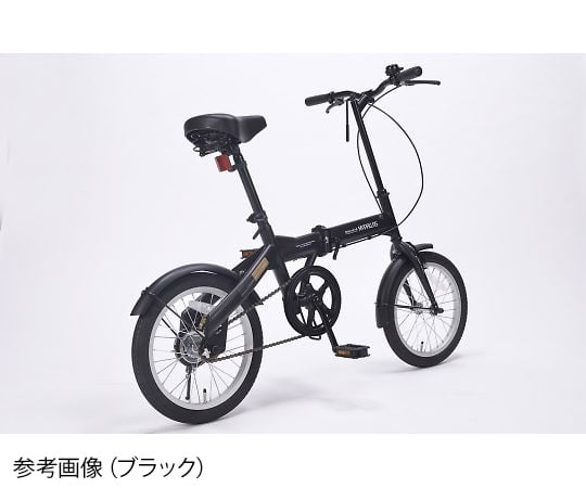 【簡易組立必要】池商3-9763-12　折りたたみ自転車　ブラック M-100 BK