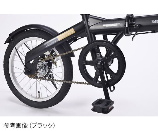 【簡易組立必要】池商3-9763-12　折りたたみ自転車　ブラック M-100 BK