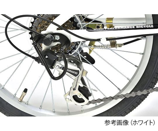 【簡易組立必要】池商3-9763-13　折りたたみ自転車　ホワイト M-200 W