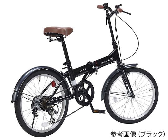 【簡易組立必要】池商3-9763-14　折りたたみ自転車　ブラック M-200 BK