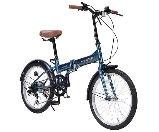 【簡易組立必要】池商3-9763-15　折りたたみ自転車　オーシャン M-200 OC