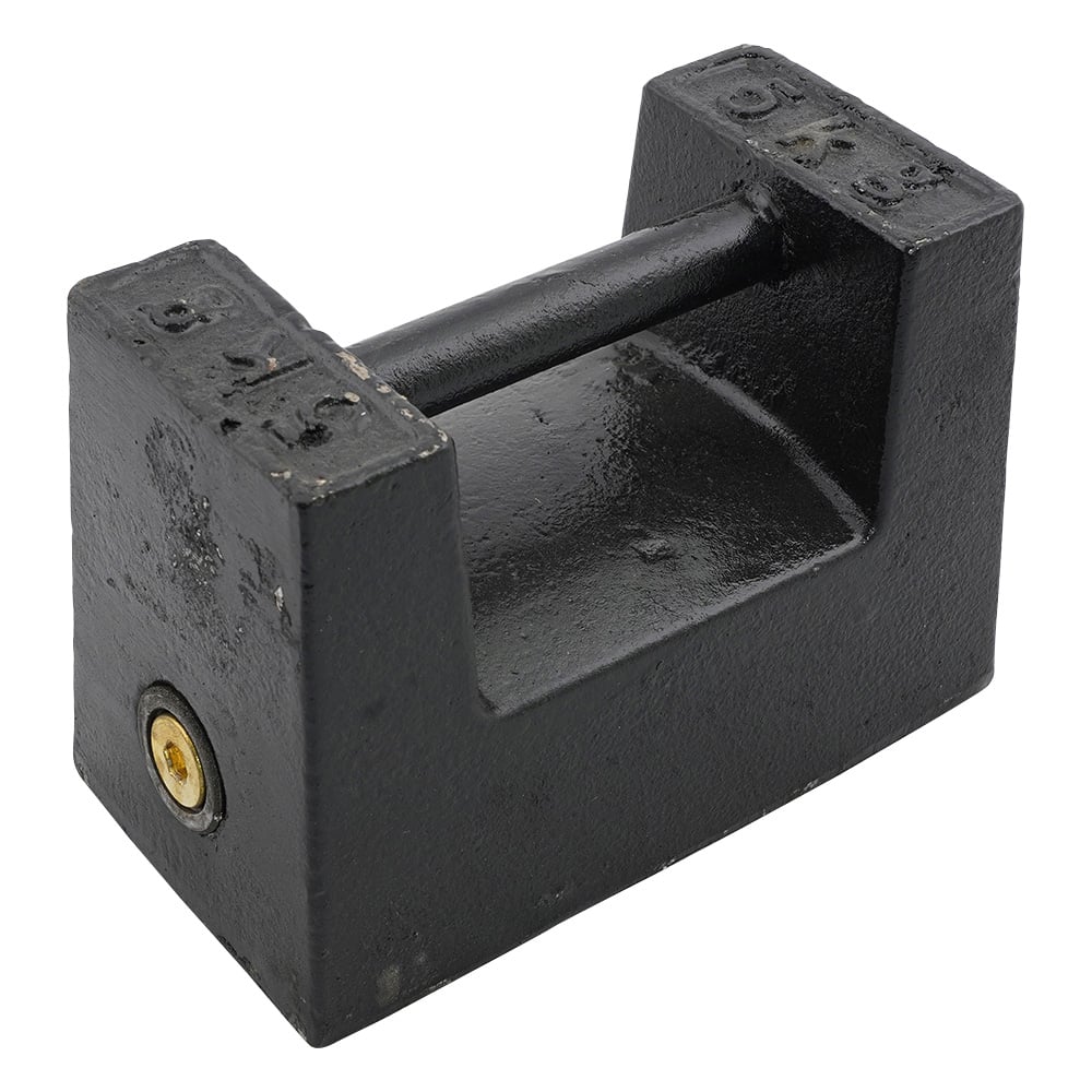 3-9950-03-24 枕型分銅（鋳鉄製） JCSS校正証明書付 PWM5 【AXEL