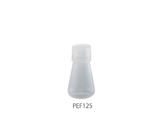 3-9954-03 PP三角フラスコ（スクリューキャップ付） 125mL PEF125