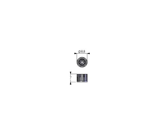 Micronic　Europe　B.V.4-1087-10　96well　format用External　Screw　Cap　キャリア入　灰色　MP53760