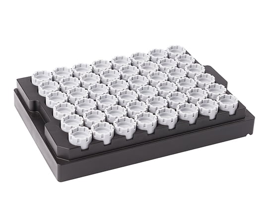 48well format用External Screw Cap キャリア入 黄色 1式（48キャップ×10セット入）