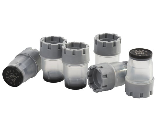 2Dバーコード付クライオチューブ External thread 1.0mL ラック入 プレキャップ 1セット（48本×10ラック入）