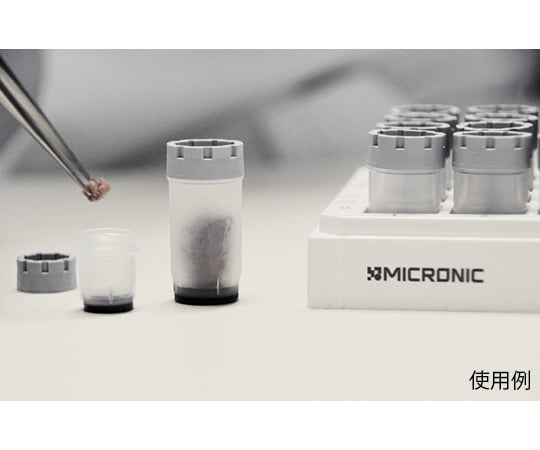 Micronic　Europe　B.V.4-1087-53　2Dバーコード付クライオチューブ　External　thread　1.0mL　ラック入　プレキャップ　MP52802-Y20
