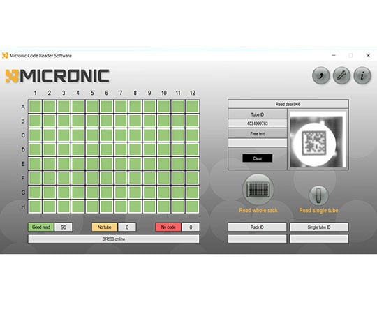 Micronic　Europe　B.V.4-1087-72　ラック読み　2次元バーコードリーダー　DR500　MP35220