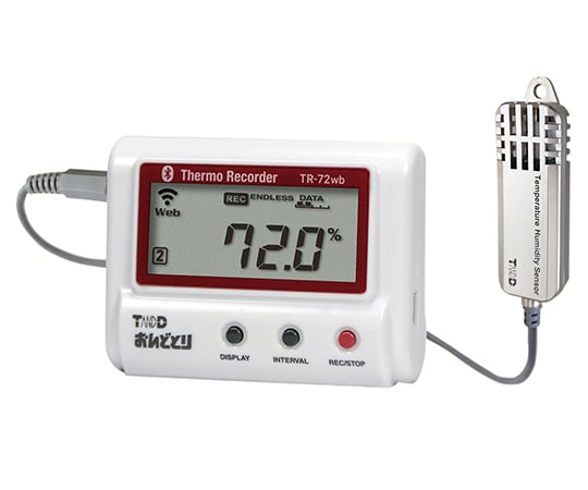 ティアンドデイ4-1098-01　温度湿度データロガー（無線LANタイプ） TR-72wb-S