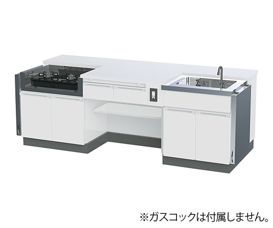 【大型商品※送料別途】アズワン4-1167-01　被服兼用教師用調理台　両面パーティクルボード CKC-2290MT