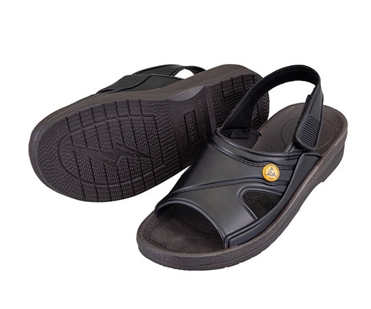 アズピュアESDサンダル　黒　M