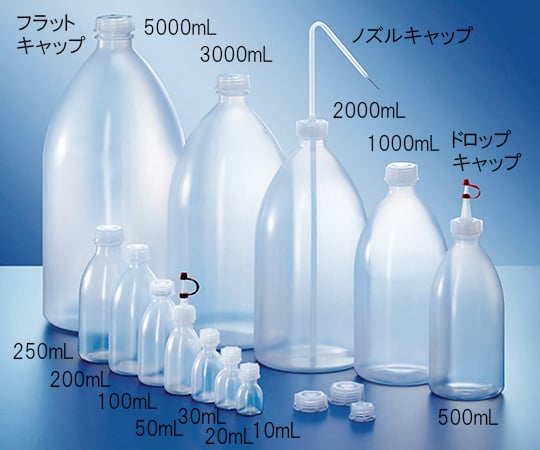 KAUTEX4-1209-01　ナチュラル細口瓶　10～30mL用フラットキャップ 2000070603