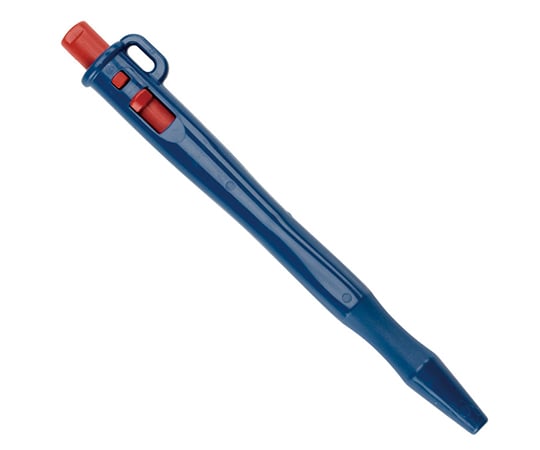 4-1278-02 スプリングレス型キャップレスボールペン（ノック式） ランヤード型 赤 RG-RSL-RD